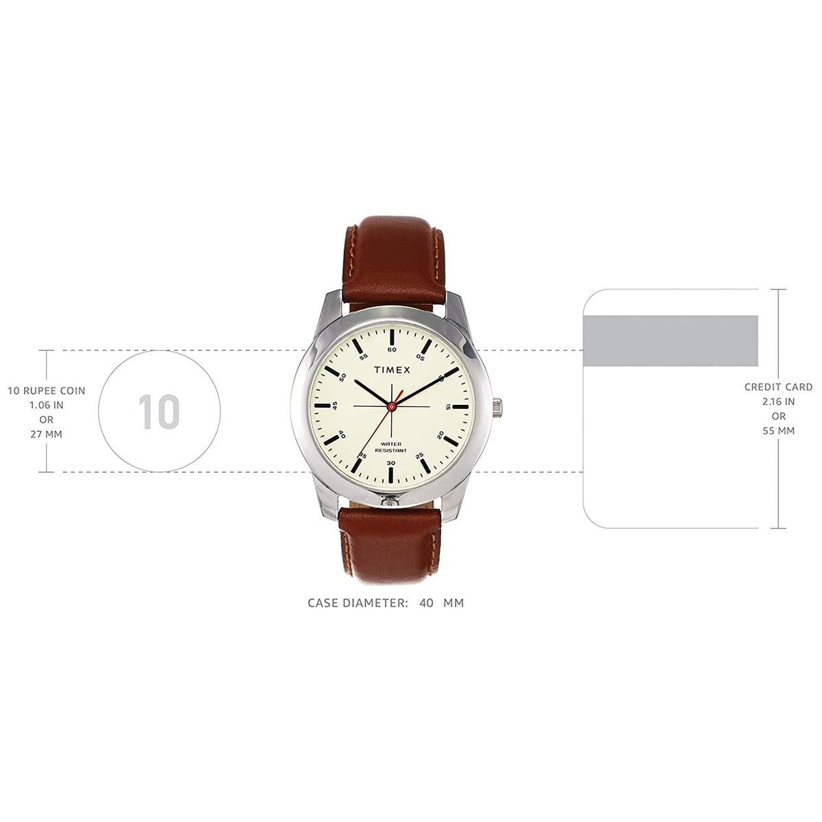 TIMEX Classics Analog Watch for Men with Round Dial & Water Resistant Man's Wrist Watches